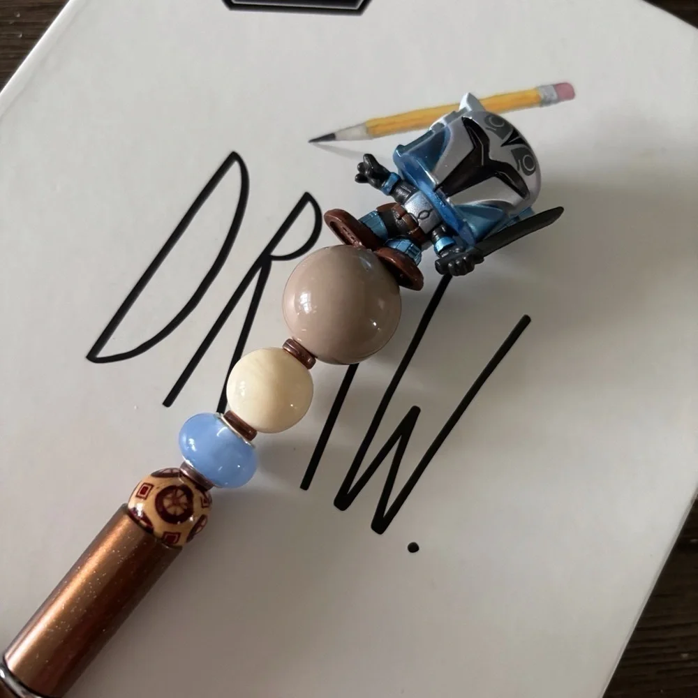 Disney Doorables: Star Wars: Bo-Katan Kryze handmade beaded pen